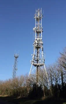 A communications tower Stock Photos