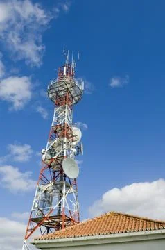 Communications tower Stock Photos