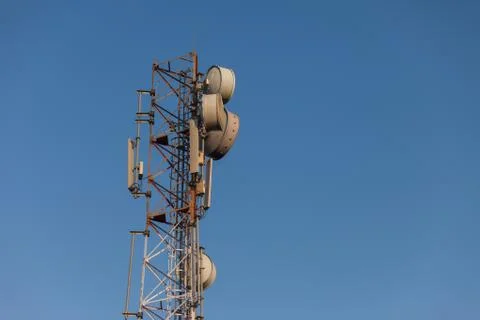 Communications tower Stock-Fotos