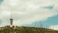 Communications,cells towers,radars on top of mountain timelapse 30p HD Footage
