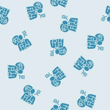 Communicator scientist worker glyph seamless pattern 스톡 일러스트