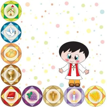 Communion boy Stock Illustration