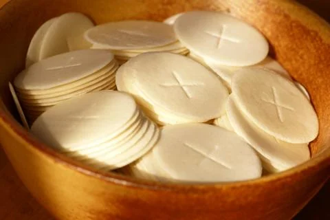Communion bread Stock Photos