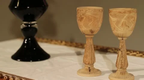 Communion Cups - Wedding Video stock 12344791