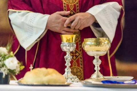 Communion Rite Stock Photos