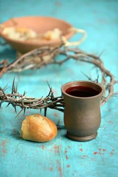 Communion Symbols Stock Photos