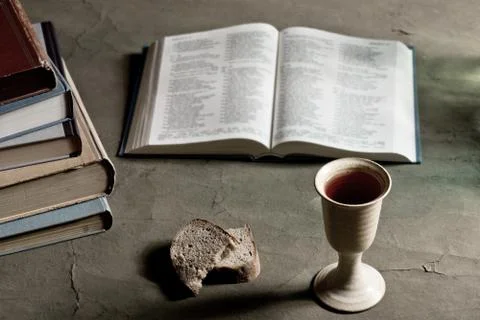 Communion under both kinds Stock Photos