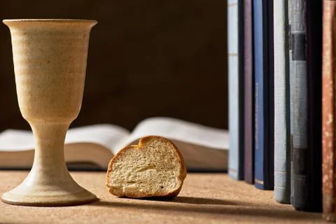 Communion under both kinds Stock Photos