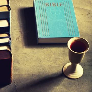 Communion under both kinds Stock Photos