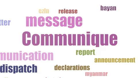 Communique Tag Cloud Animated Isolated Stock Footage 103672986