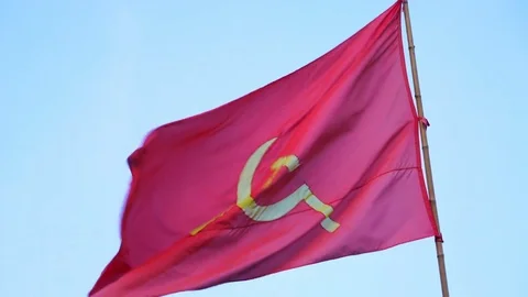 Communist Flag Stock Footage 78182854
