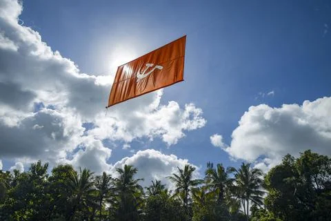 Communist party flag Stock Photos