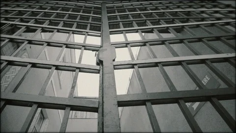 Communist Prison - opening of the gates Stock Footage 117932309