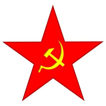 Communist red star Stock Illustration