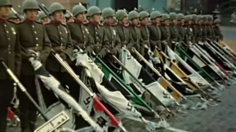 Communist victory parade on Red Square 1945 (5) Stock Footage 239014116