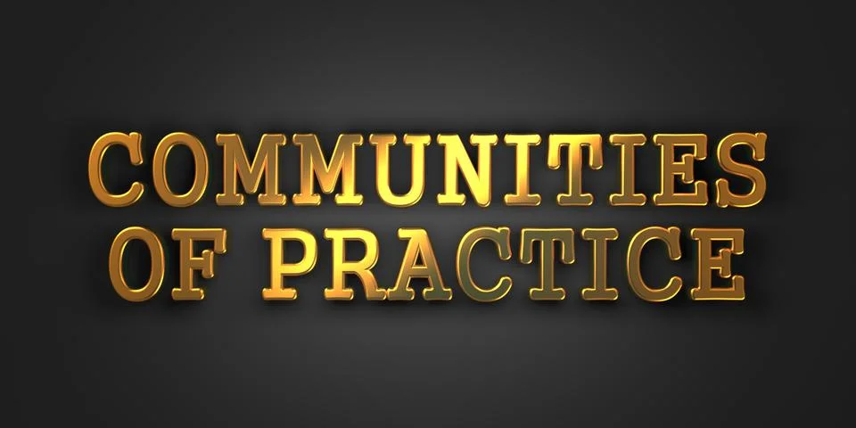 Communities of Practice. Educational Concept. Stock Illustration