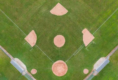 Community Baseball Field Foto stock