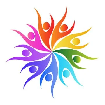 Community care design Stock Illustration