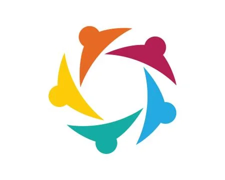 Community Care Logo Illustrazione stock
