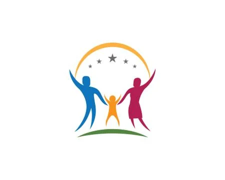 Community Care Logo Stock Illustration