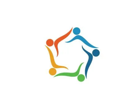 Community Care Logo Illustrazione stock