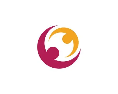 Community Care Logo Illustrazione stock