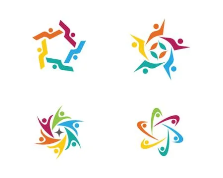 Community Care Logo Stock Illustration