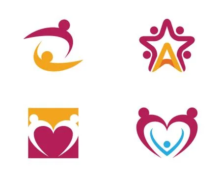 Community Care Logo Stock Illustration