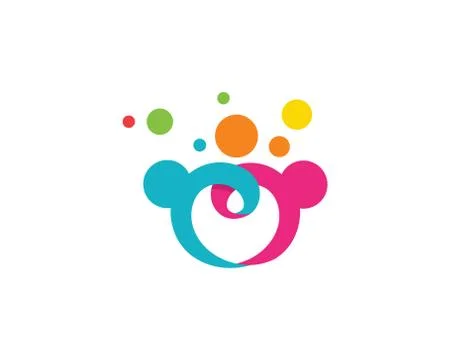 Community care Logo Illustrazione stock