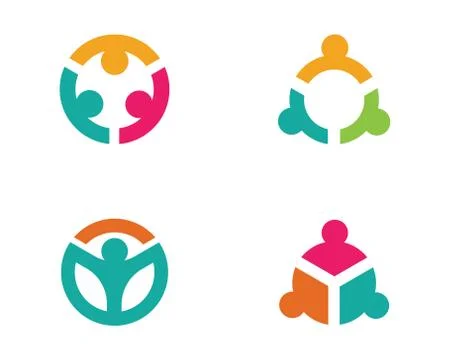 Community care Logo template Stock Illustration