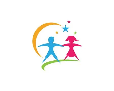 Community care Logo template Stock-Illustration