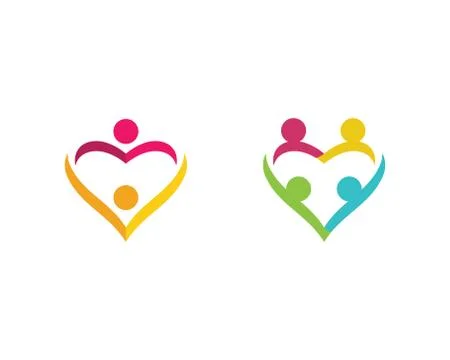 Community care Logo template Stock Illustration