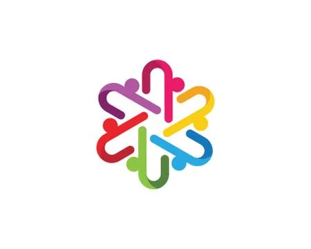 Community care Logo template Stock Illustration