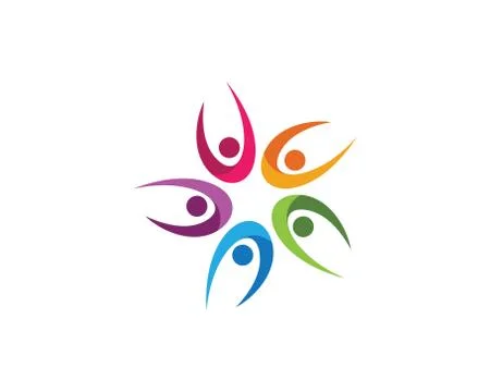 Community care Logo template vector icon. Stock Illustration