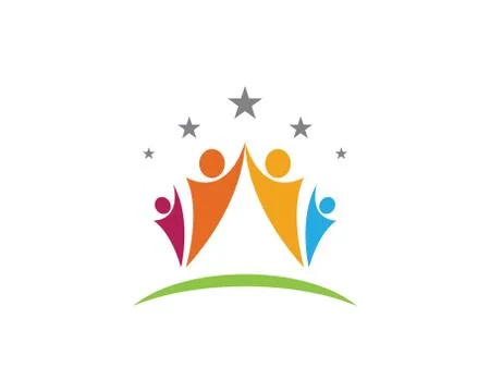 Community care Logo template vector icon. Stock Illustration