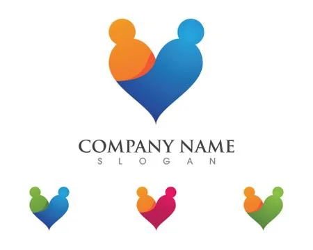 Community care Logo template vector icon. Stock Illustration