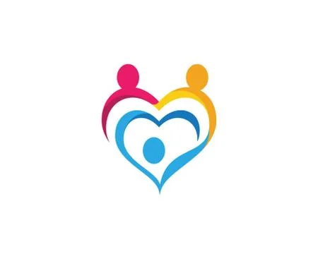 Community care Logo template vector icon. Stock Illustration