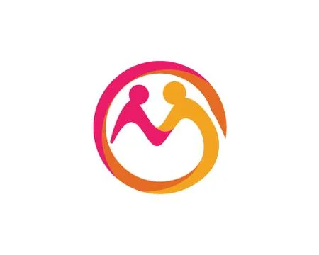 Community care Logo template vector icon Stock Illustration