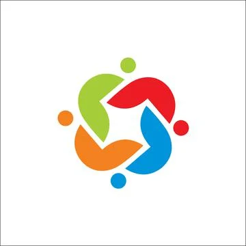 Community care Logo template vector icon Stock Illustration
