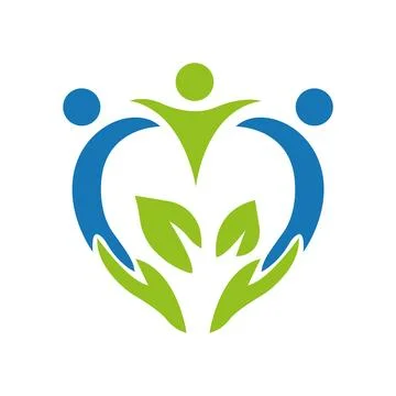 Community care Logo template vector design Stock-Illustration