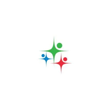 Community care, teamwork concept Logo Stock Illustration