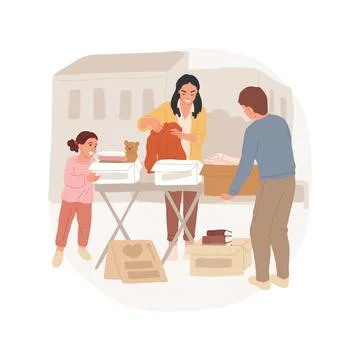 Community centre isolated cartoon vector illustration. Ilustración de archivo