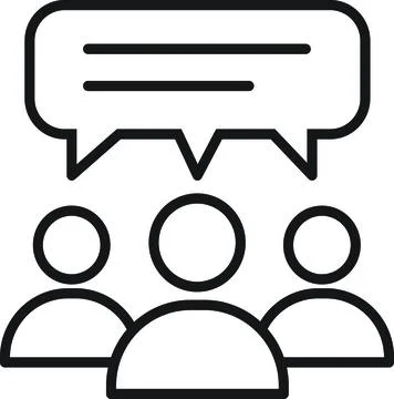 Community Chat Stock Illustration