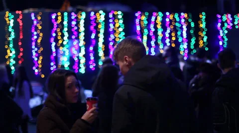 Community Christmas party Stock Footage 33294027