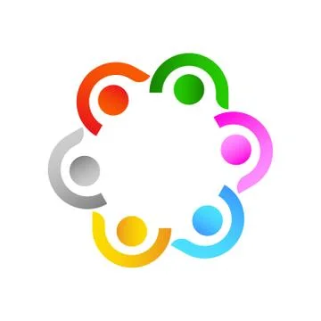 Community design inspiration vector template, Social relationship and ic Stock Illustration