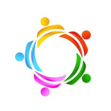 Community design inspiration vector template, Social relationship and ic Stock Illustration