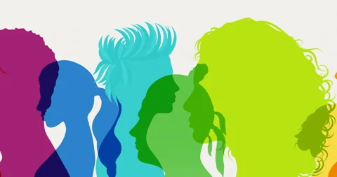 Community diversity people. Communication group of diverse person.Global network Stock Footage 149250366