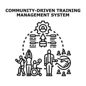 Community driven training management system process 스톡 일러스트