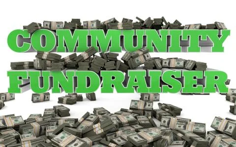 Community Fundraiser Stock Illustration