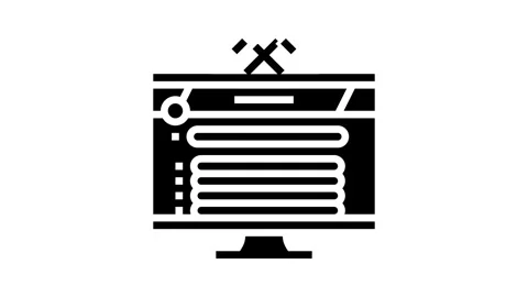 Community game development glyph icon animation Stock Footage 326152198